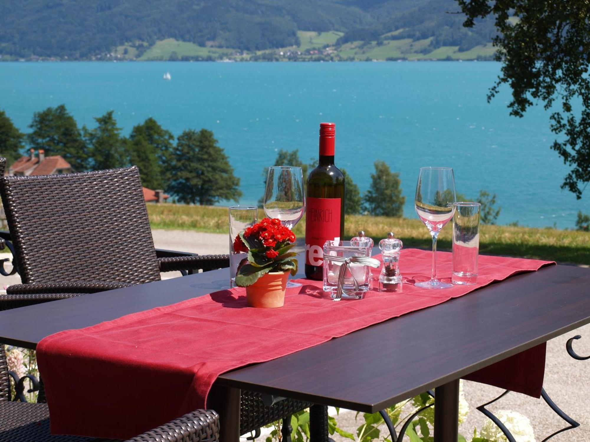 Hotel Schoenberger Nussdorf am Attersee Esterno foto